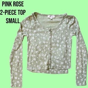 Pink Rose 2 Piece Top